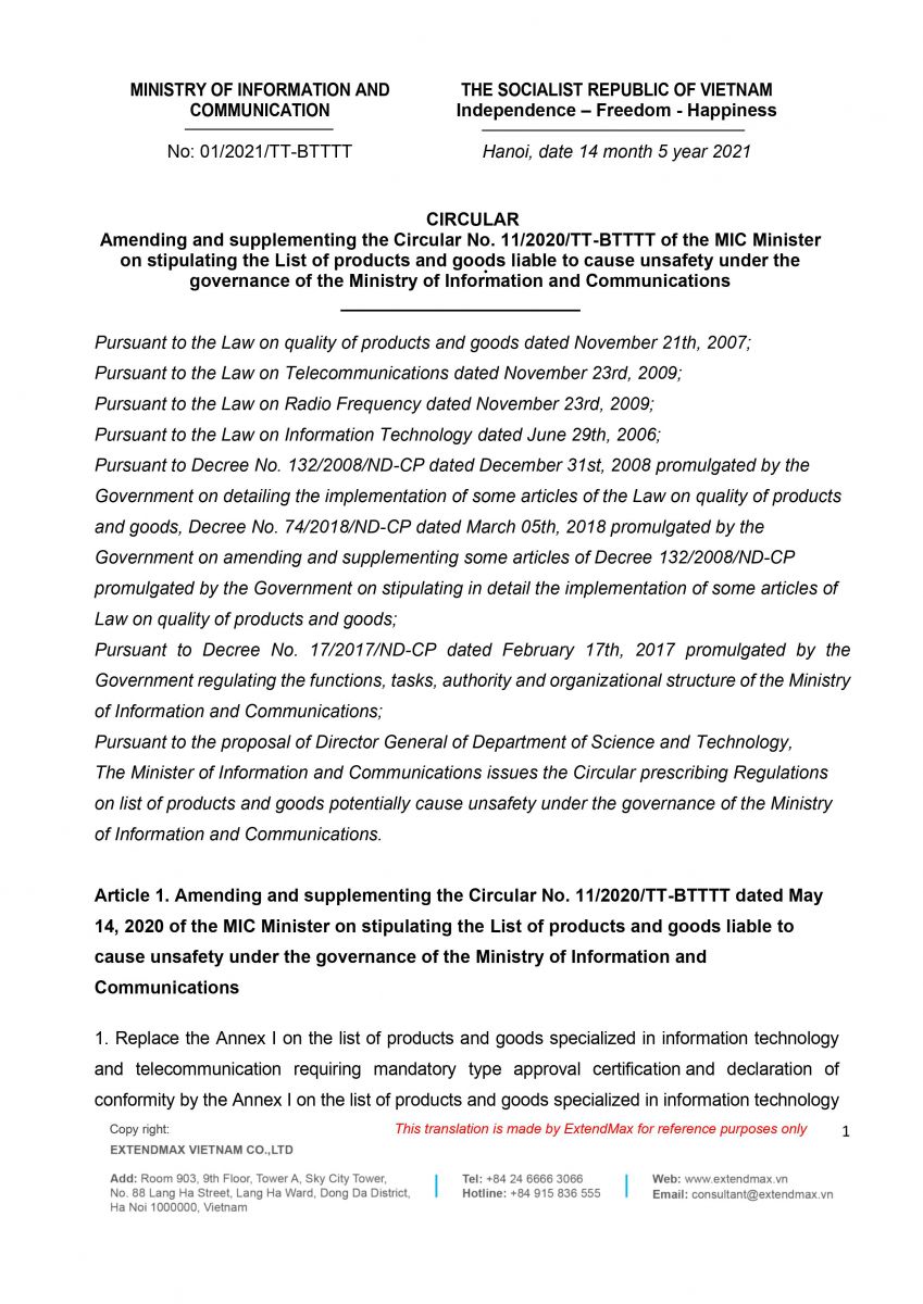 Circular 11/2021/TT-BTTTT 1